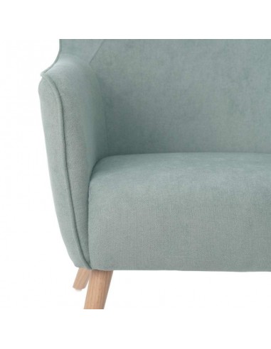 Poltrona design MUNICH em tecido mostarda, pié...