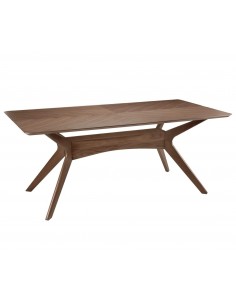 MESA DE sala de JANTAR COLONIAL HELGA 180x95, NOGUEIRA