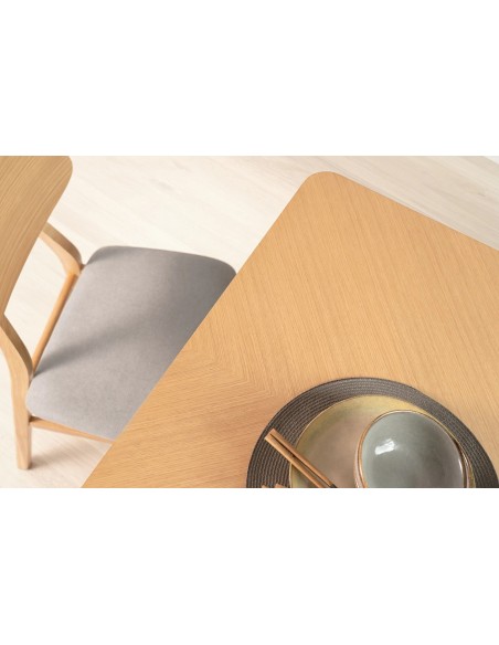 MESA COLONIAL HELGA 140x90,COLOR ROBLE