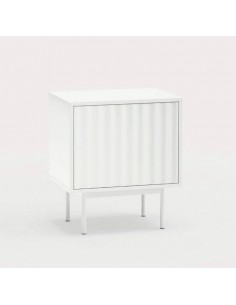 TEULAT MESITA de noche SIERRA 48x35, lacado BLANCO
