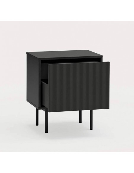 Mesa de cabeceira TEULAT SIERRA 48x35 lacado PRETO