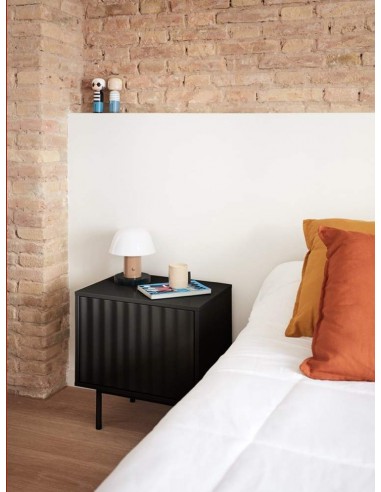 Mesa de cabeceira TEULAT SIERRA 48x35 lacado PRETO