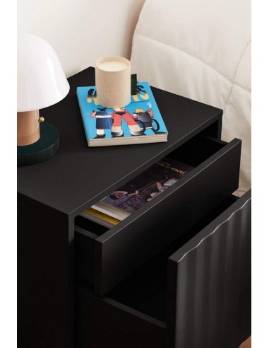 Mesa de cabeceira TEULAT SIERRA 48x35 lacado PRETO