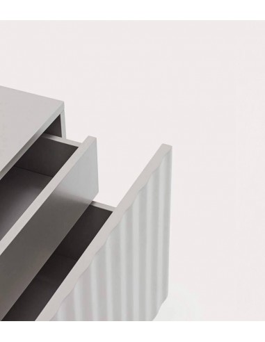 Mesa de cabeceira TEULAT SIERRA 48x35 lacado CINZA