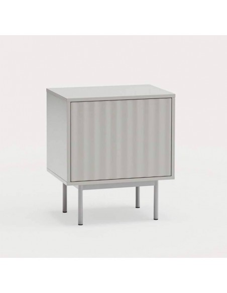 Mesa de cabeceira TEULAT SIERRA 48x35 lacado CINZA