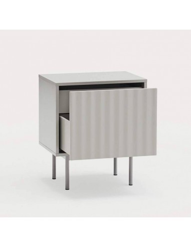 Mesa de cabeceira TEULAT SIERRA 48x35 lacado CINZA