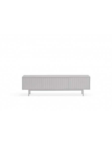 Teulat MUEBLE TV SIERRA 180x40, minimalista lacado en gris.