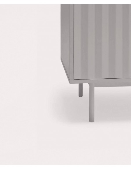 Teulat MUEBLE TV SIERRA 180x40, minimalista lacado en gris.