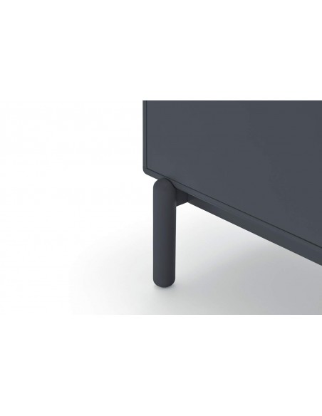 TEULAT aparador de diseño CORVO 140x40, GRIS ANTRACITA