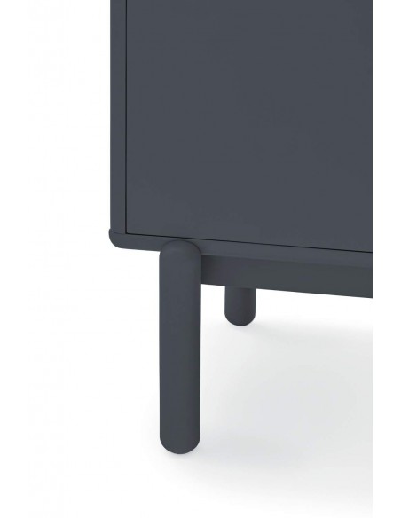 TEULAT aparador de diseño CORVO 140x40, GRIS ANTRACITA