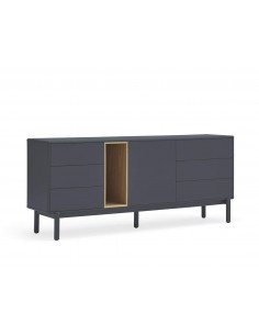 TEULAT APARADOR CORVO 180x40, GRIS ANTRACITA