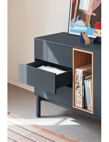 TEULAT APARADOR CORVO 180x40, GRIS ANTRACITA