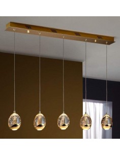 Shuller LAMPARA ROCIO 5 LED ORO 2