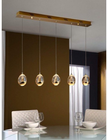 Shuller LAMPARA ROCIO 5 LED ORO