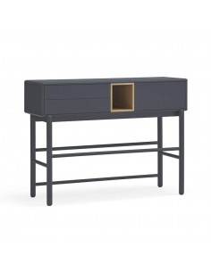 TEULAT Consola de diseño CORVO 120x35, GRIS ANTRACITA