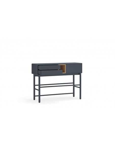 TEULAT Consola de diseño CORVO 120x35, GRIS ANTRACITA