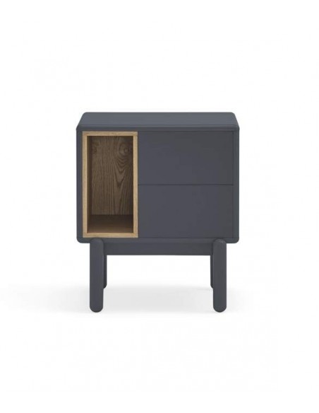 Mesa de cabeceira TEULAT CORVO 48x35, cinza ANTRACITE