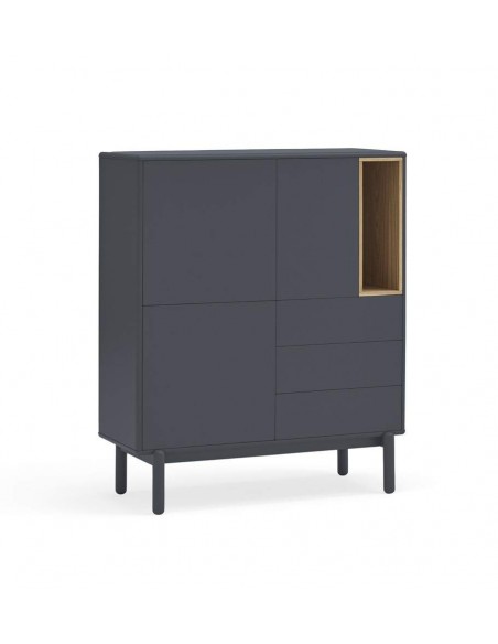 TEULAT MUEBLE AUXILIAR CORVO 100X40, GRIS ANTRACITA