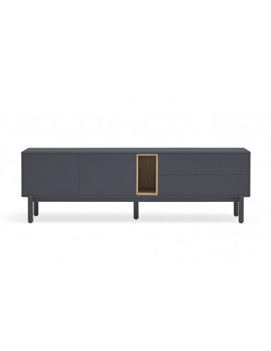 MESA DE TV TEULAT CORVO 180x40, COR CINZA...