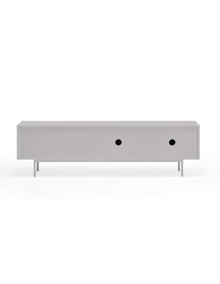 TEULAT Mueble TV Sierra 180x40, GRIS CLARO y ROBLE