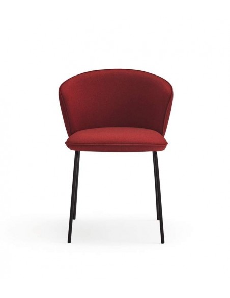 TEULAT SILLA de diseño ADD, tela CALDERA, metal negro