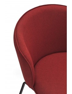 TEULAT SILLA de diseño ADD, tela CALDERA, metal negro 2