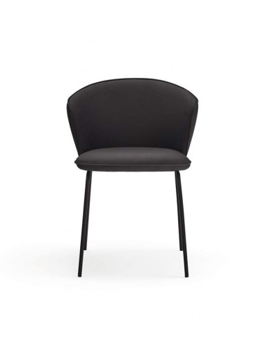 TEULAT ADD design CADEIRA, PU PRETO, metal preto