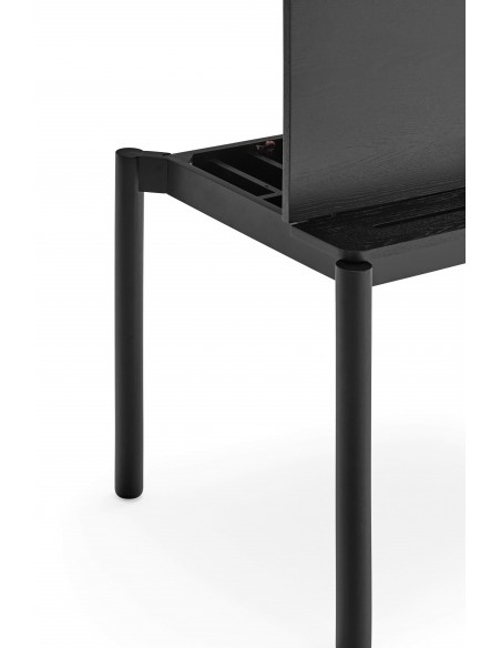 TEULAT mesa secretária minimalista ATLAS 136x68, PRETO