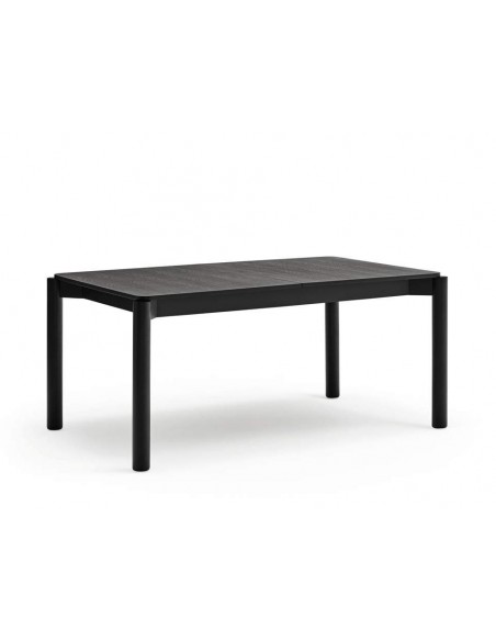 TEULAT Mesa extensible minimalista ATLAS 160(200) x 100, NEGRO
