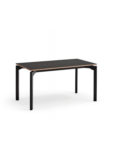 TEULAT MESA minimalista NICOLA 140 x 90, HAYA contrachapado NEGRO