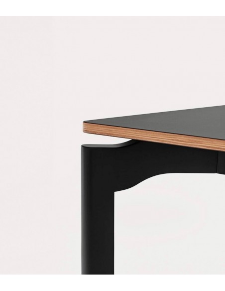 TEULAT NICOLA MESA minimalista 140 x 80, contraplacado FAIA PRETO