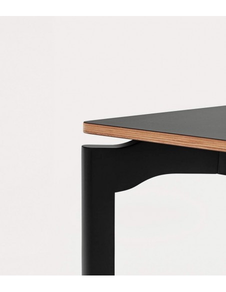 TEULAT MESA minimalista NICOLA 180 x 90, HAYA contrachapado NEGRO