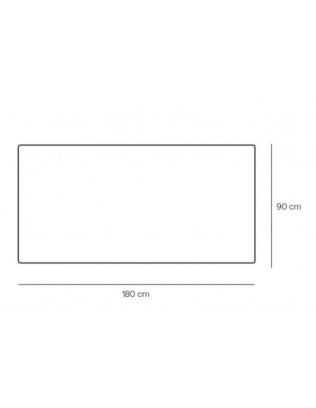 TEULAT NICOLA MESA minimalista 180 x 90, contraplacado FAIA PRETO