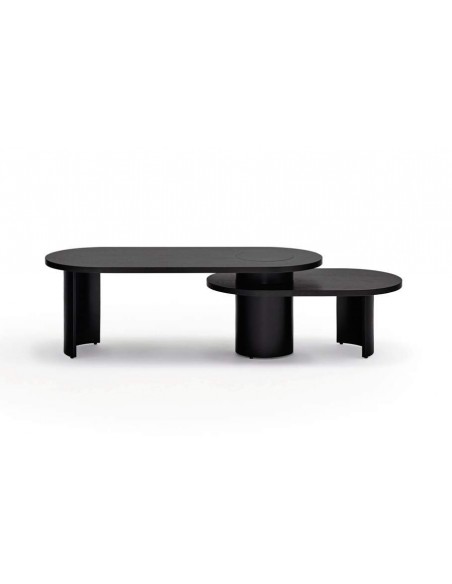 TEULAT MESA nido de CENTRO NORI 120 x 50, MDF fresno NEGRO