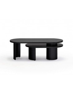 TEULAT MESA nido de CENTRO NORI 120 x 50, MDF fresno NEGRO