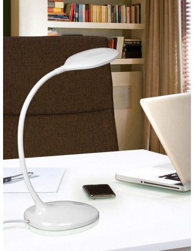 Schuller SCOOP Lámpara SOBREMESA de ESTUDIO LED, BLANCO