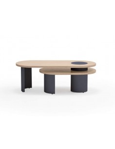 TEULAT MESA nido de CENTRO NORI 120 x 50, MDF NATURAL...