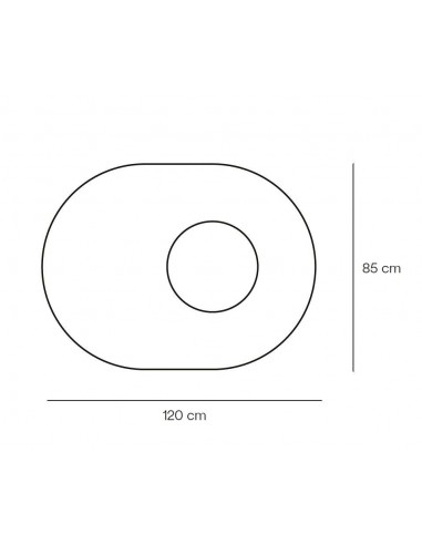 TEULAT mesa de canto NORI 60 x 45, MDF freixo...