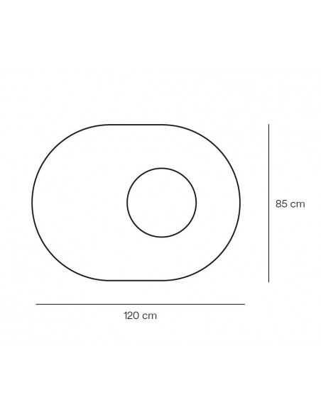 TEULAT mesa de canto NORI 60 x 45, MDF freixo PRETO
