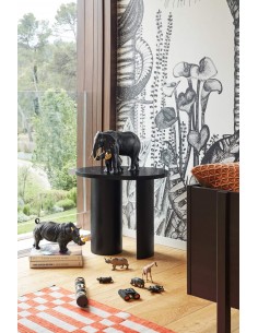 TEULAT MESA MESA RINCON NORI 60 x 45, MDF fresno NEGRO 2