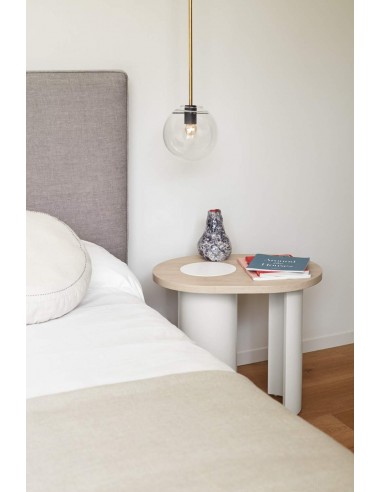 TEULAT mesa de canto NORI 60 x 45, MDF NATURAL...