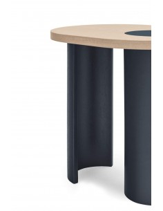 TEULAT mesa de canto NORI 60 x 45, MDF NATURAL CLARO y... 2