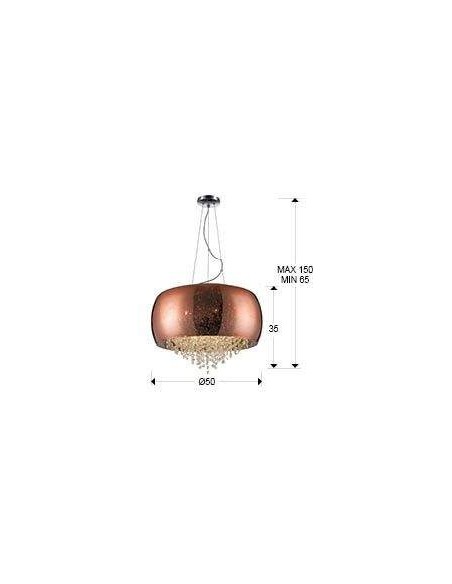 Schuller CAELUM 50 LAMPARA techo COBRE 6G9 Schuller CAELUM 50 LAMPARA techo COBRE 6G9