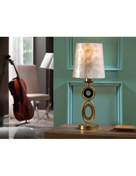 Schuller EDEN Lámpara SOBREMESA ORO 1L Schuller EDEN Lámpara SOBREMESA ORO 1L