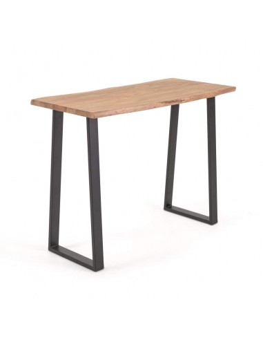 Mesa alta Alaia em madeira de acácia maciça 105 x 140 cm.