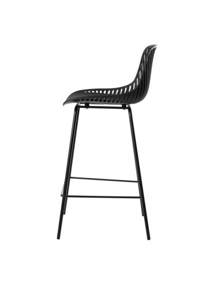 Taburete Peyton 70 base metal lacado mate y asiento en polipropileno.