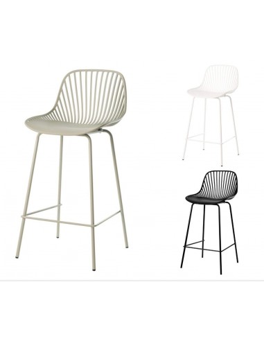 Taburete Peyton 70 base metal lacado mate y...