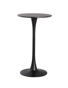 Mesa alta redonda DOCK 60, base em metal e tampo em MDF...