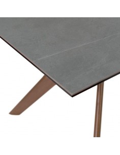 Mesa de jantar ELOISE 140x90, porcelana cinza Athena,... 2