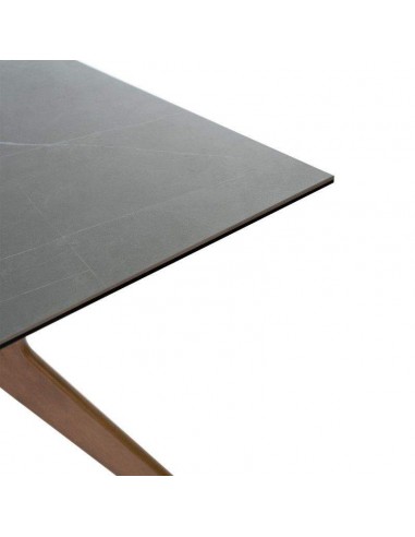 Mesa de jantar ELOISE 140x90, porcelana cinza...